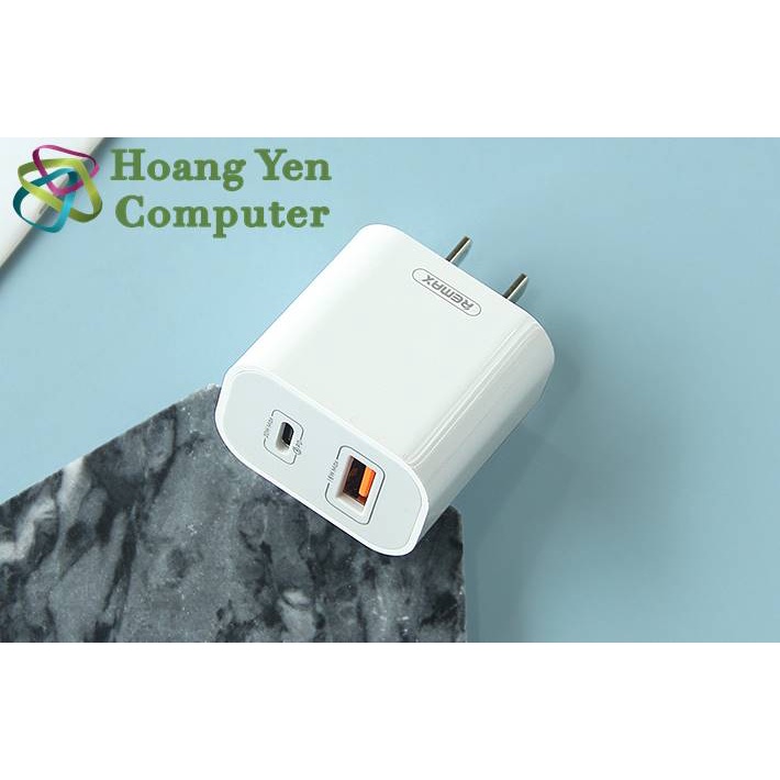 Cốc Sạc Nhanh Remax RP-U68 - Sạc Nhanh QC3.0 18W, PD20W - Chính Hãng BH 12 Tháng - Hoàng Yến Computer