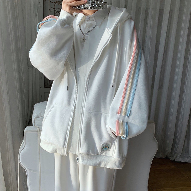 【Keroro】Áo khoác nỉ 1 lớp dày dặn phối kẻ sọc tay FuLL SIze | BigBuy360 - bigbuy360.vn