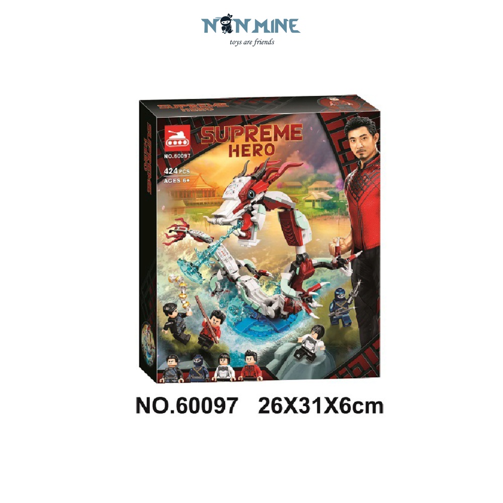 Bộ Đồ Chơi Lego Lắp Ráp Siêu Anh Hùng Marvel Bela Lari 60097 Rồng Trận Chiến Làng Cổ 424 Chi Tiết Cho Trẻ Từ 6 Tuổi