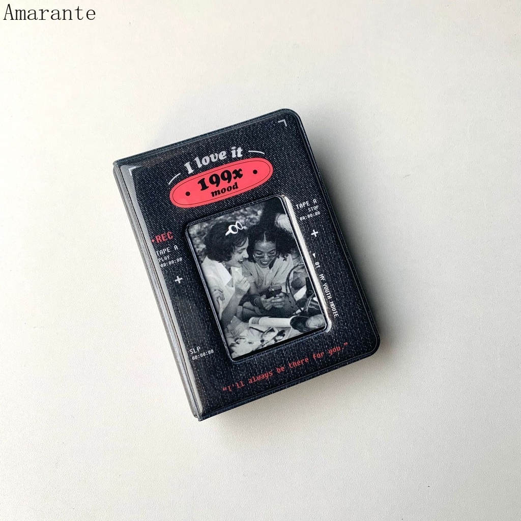 Album Ảnh 3 Inch 40 Ngăn PVC Mini Black Phong Cách Hollywood