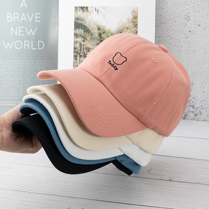 Mũ lưỡi trai ❤️ Nón kết thêu chữ Tedy phong cách Ulzzang form unisex nam nữ