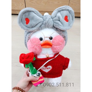 [SẴN HÀNG FULL HỘP] Vịt Vàng Má Hồng Lalafanfan Cafemini Môi Trề Siêu Dễ Thương (Size 30cm) Mẫu 20