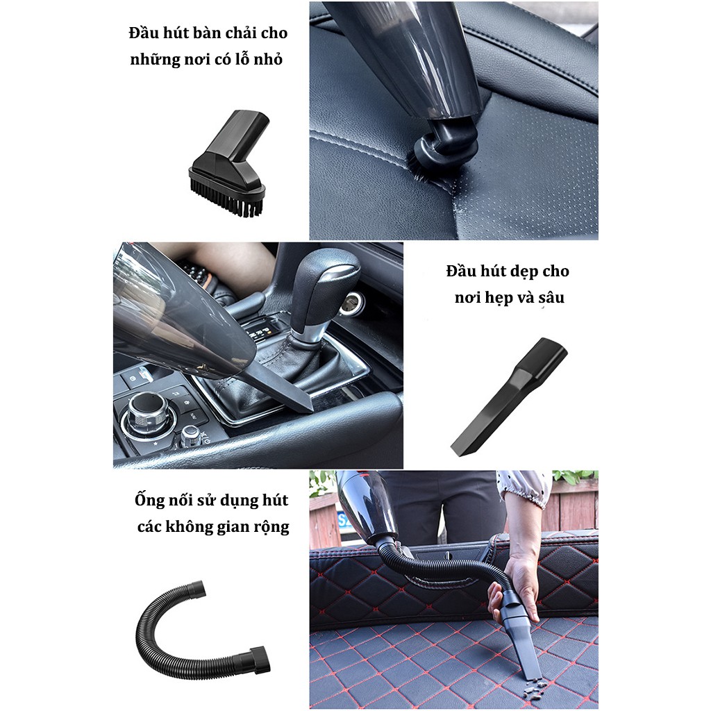 [ Mua Máy Hút Bụi Bảo Hành 1 Năm ] Máy hút bụi cầm tay,máy hút bụi mini không dây 120W loại sạc pin [ MUA 1 Được 5 ] | BigBuy360 - bigbuy360.vn