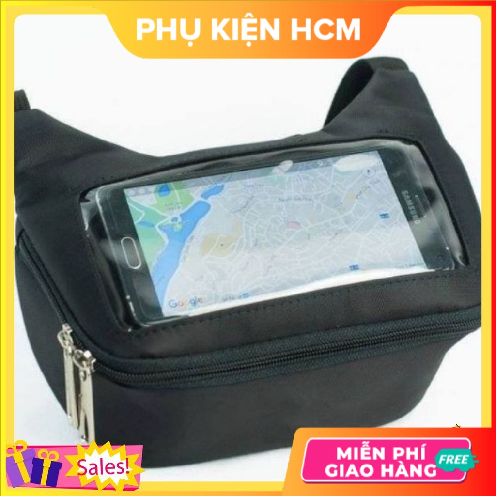 Túi treo đầu xe máy, túi treo ghi đông xe máy để điện thoại, đồ tiện dụng cho grap, goviet - Phụ Kiện HCM