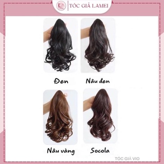 Tóc giả nữ❤️FREESHIP❤️Tóc ngoạm xoăn ngắn 30cm