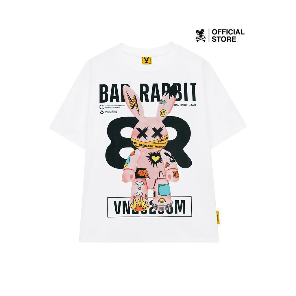 Áo Thun Unisex Bad Rabbit White - Grafflex Arts Rabbit Tee - Local Brand Chính Hãng