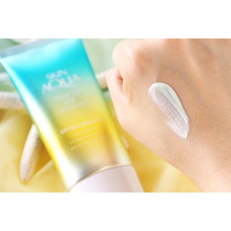 80g [Xanh lá][Nhật] Kem Chống Nắng Nâng Tone Skin Aqua SPF 50+ PA++++ Dành Cho Da Nhạy Cảm