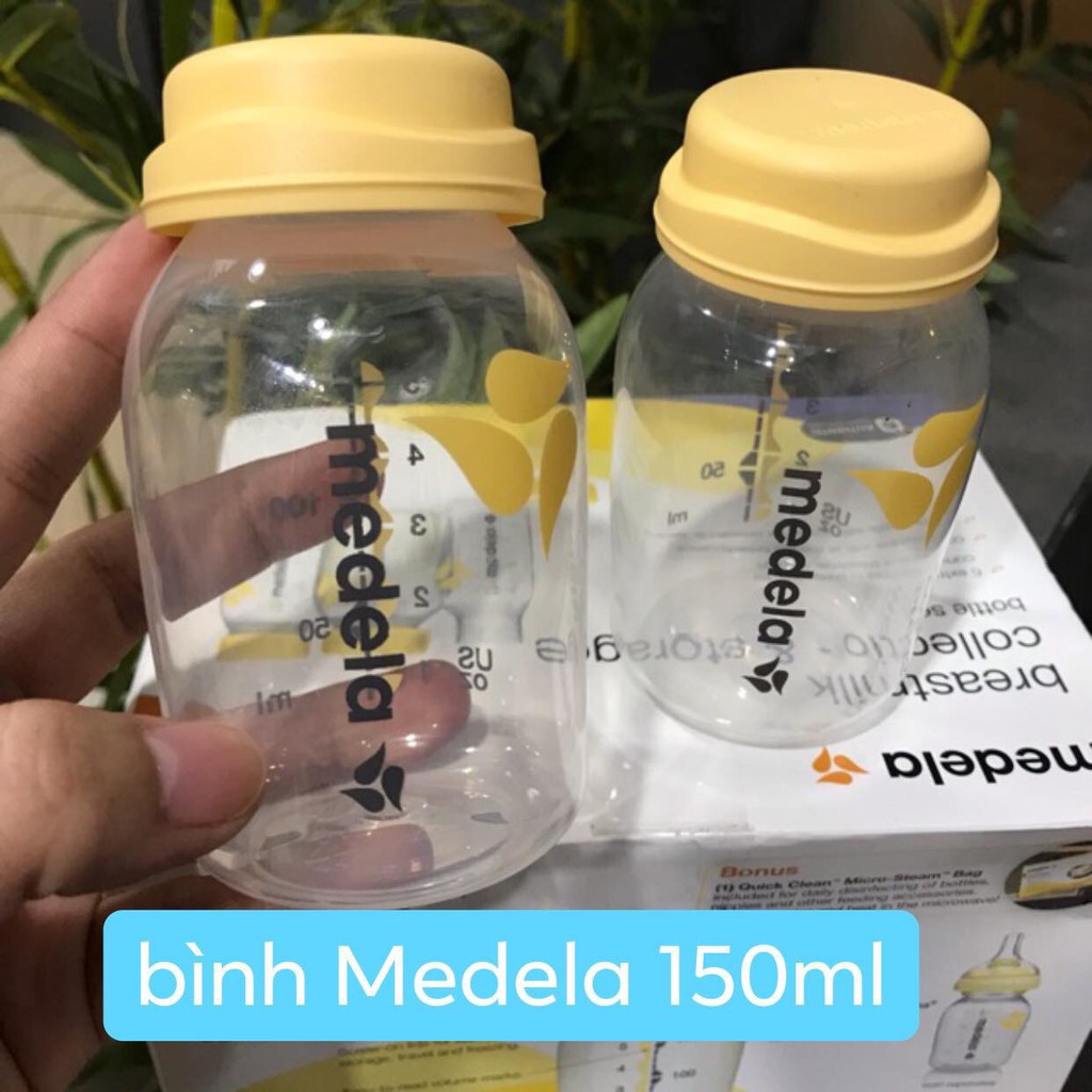 Bình Sữa Medela 150ml Hàng Chính Hãng, Mới 100% Dùng Trữ Sữa, Hút Sữa Cho Các Dòng Máy Hút Sữa Medela