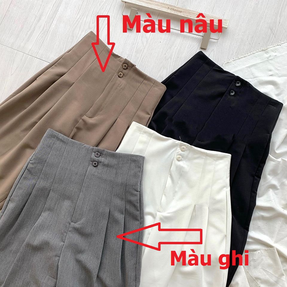 Quần Baggy Nữ Cạp cao Bo ống - HOT trends 2020 Vải Chất đẹp (MUA 2 QUẦN TẶNG 1 VÍ DA TRỊ GIÁ 45K)