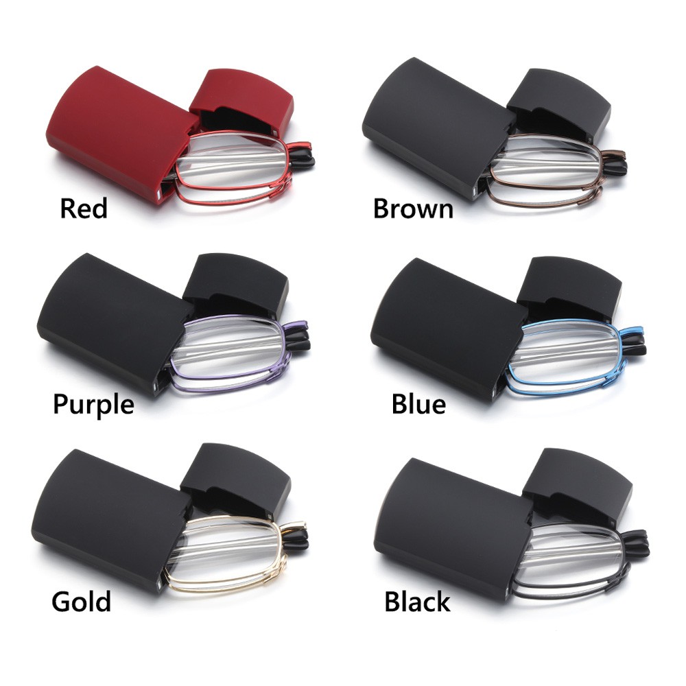 Kính Đọc Sách Có Thể Gấp Gọn Gọng Hợp Kim Thời Trang Tiện Dụng +1.0-4.0