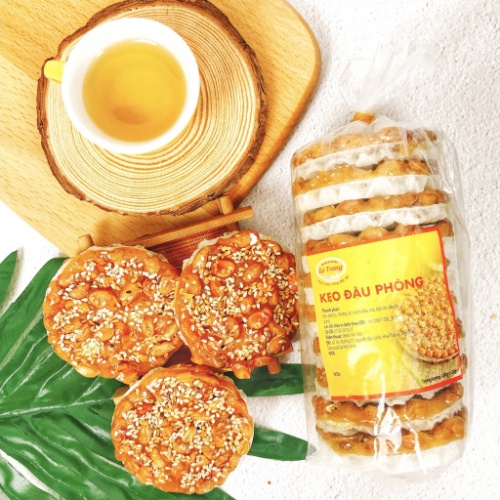 1 Bịch Kẹo Đậu Phộng Tây Ninh Loại 1 - Bịch 10 Miếng Nhỏ