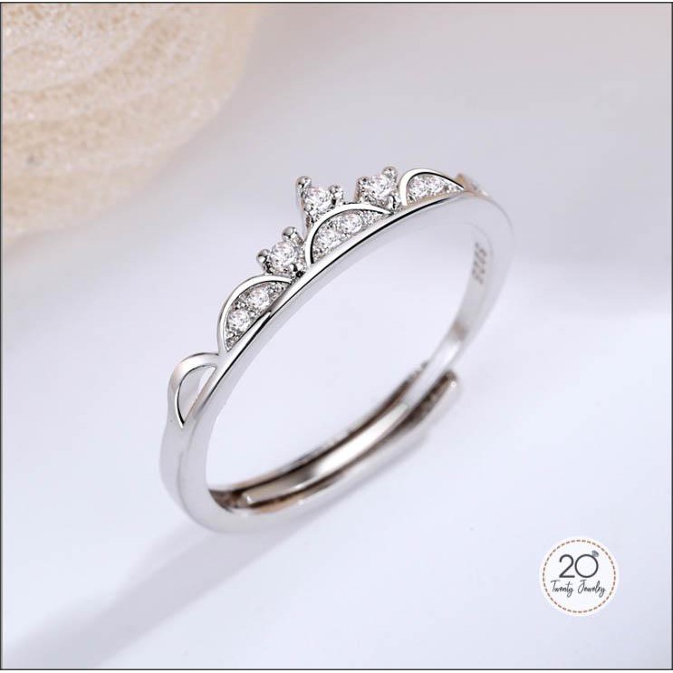 [FREESHIP] Nhẫn Bạc Vương Miện. Nhẫn Bạc 925