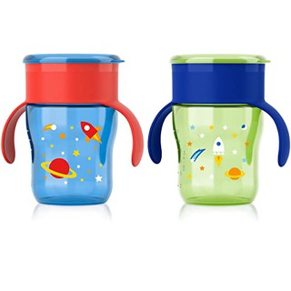 Ca tập uống nước avent chống tràn 360 độ 260ml