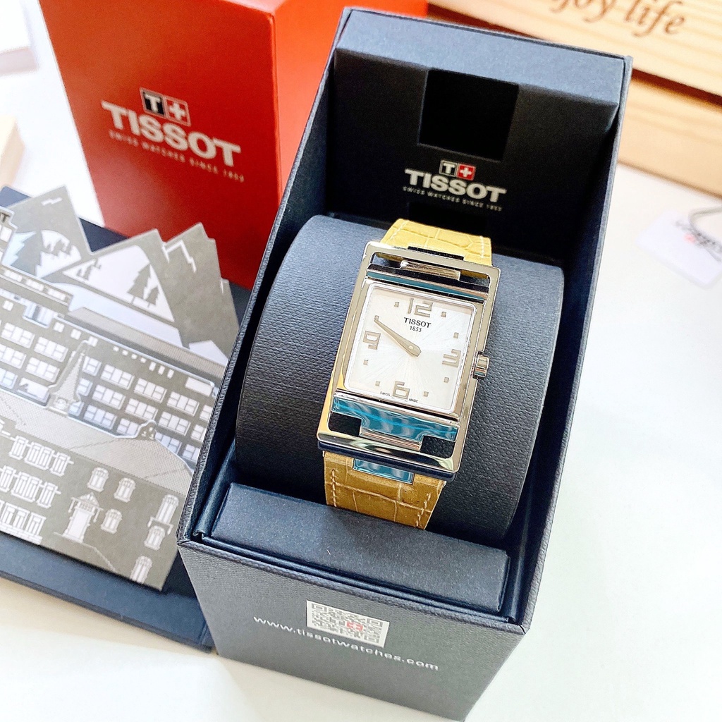 Đồng hồ nữ dây da Tissot My T Beige T032.309.16.037.00