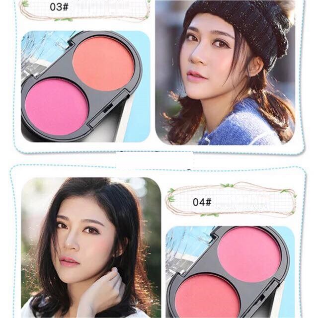 Một hộp phấn má hồng 2 Ô Lameila kèm cọ tiện lợi | BigBuy360 - bigbuy360.vn