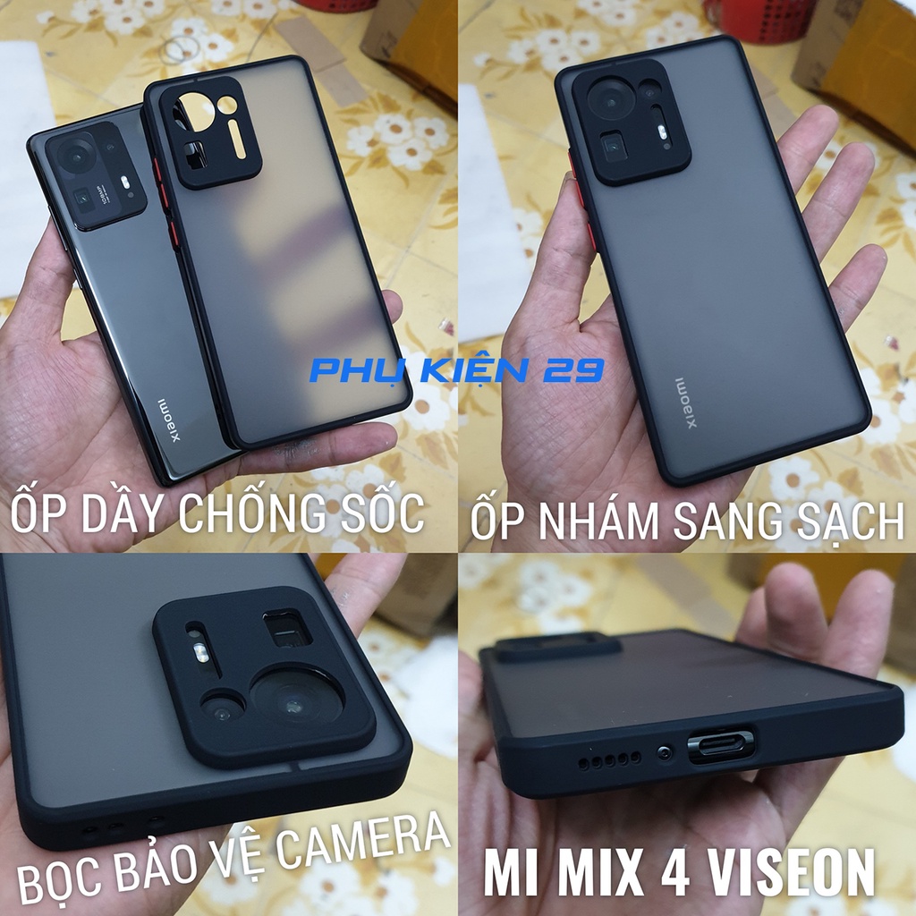 Ốp lưng chống sốc,chống va đập lưng nhám cao cấp VISEON