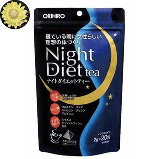 Trà Orihiro Night Diet Tea Nhật Bản (túi 20 gói)