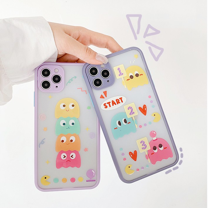 Ốp lưng iphone Street Pacman nhám viền nổi cong 5/5s/6/6plus/6s/6splus/7/7plus/8/8plus/x/xr/xs/11/12/pro/max/plus/promax