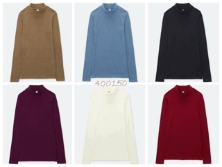 Áo len cồ 3 phân uniqlo