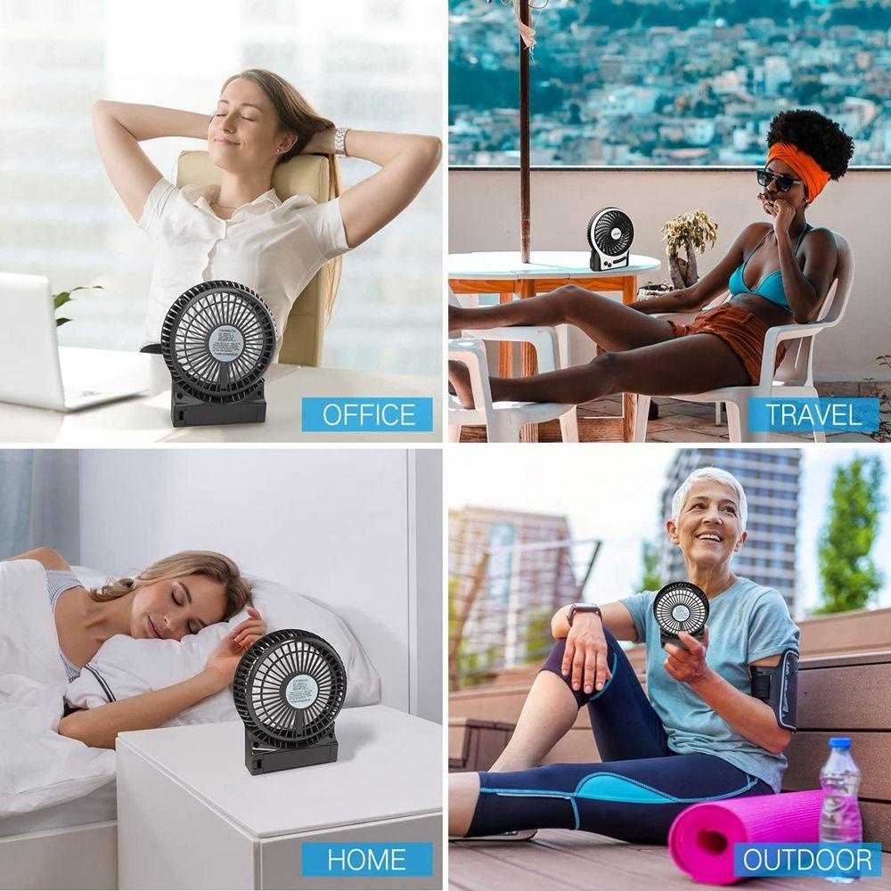 Quạt Mini Để Bàn Có Thể Điều Chỉnh Và Sạc Lại Tiện Dụng