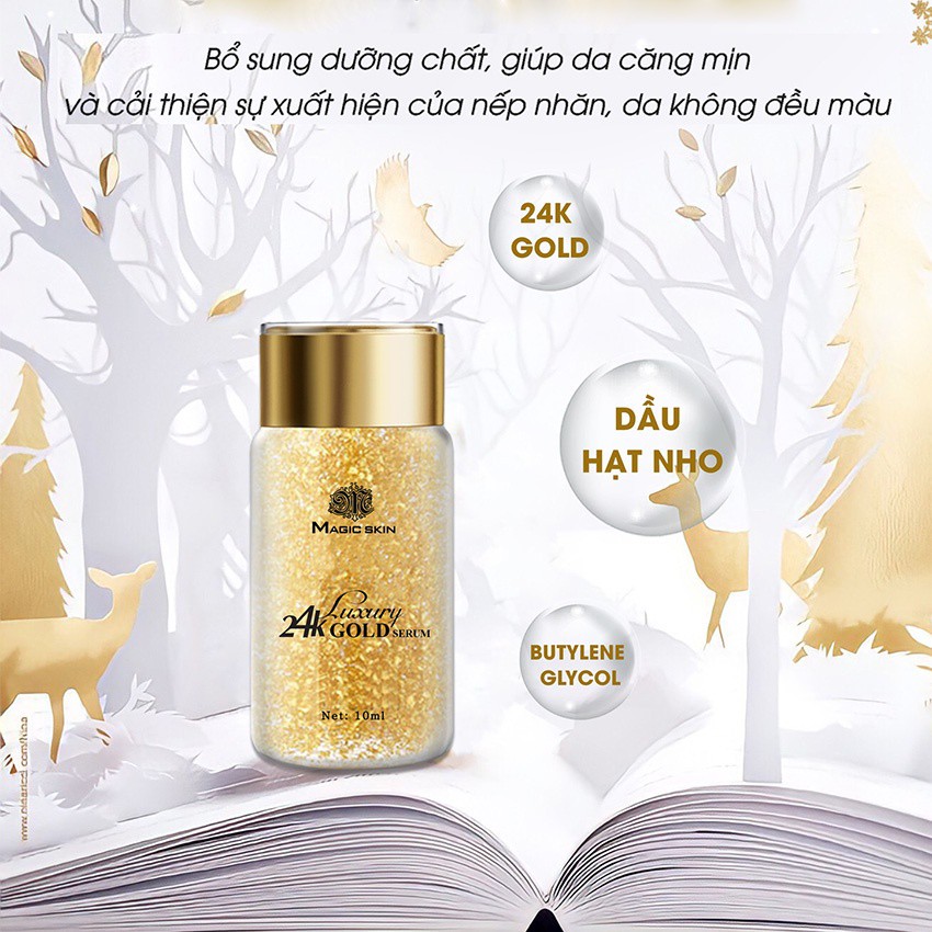 Serum vàng 24K - serum trắng da chống lão hóa da phục hồi da dùng được cho mọi loại da