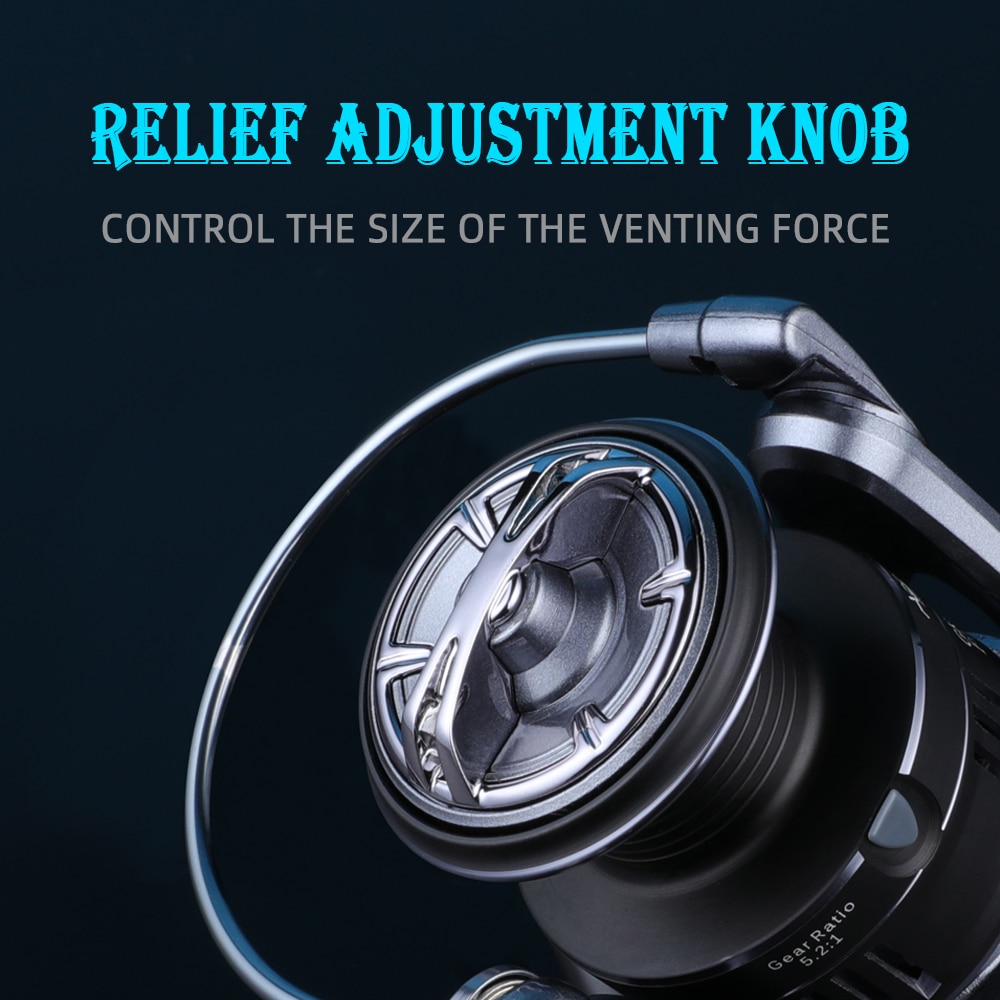 Máy Câu Cá BKAK 5.2:1 1000-4000 Drag 7kg Chất Lượng Cao