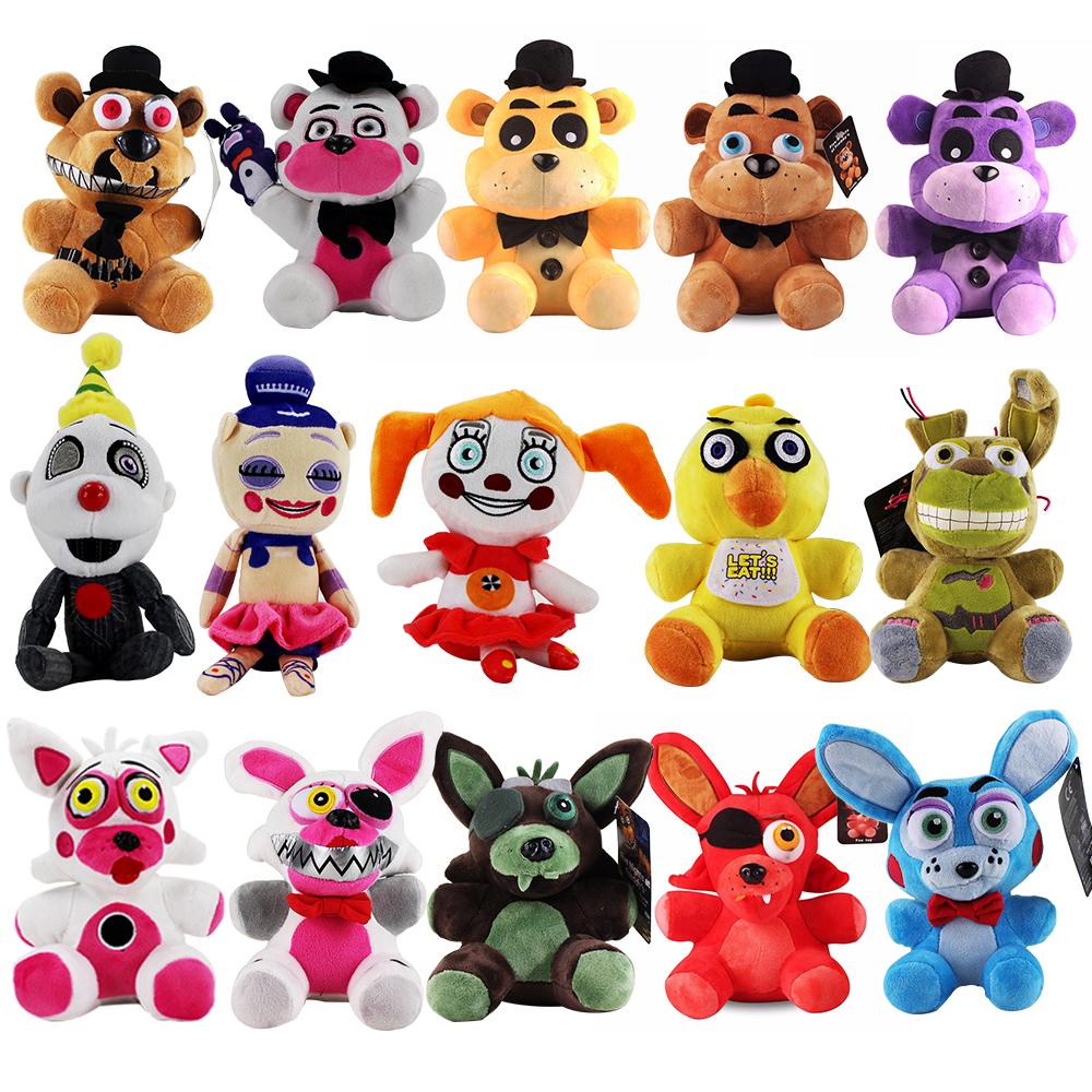 Gấu Nhồi Bông 18cm Trong Phim Hoạt Hình Chica Bonnie Duck FNAF Nightmare Freddy