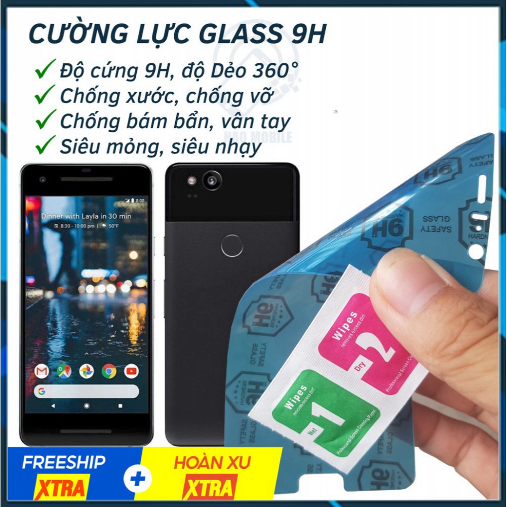 Dán cường lực dẻo nano full màn Google Pixel 2