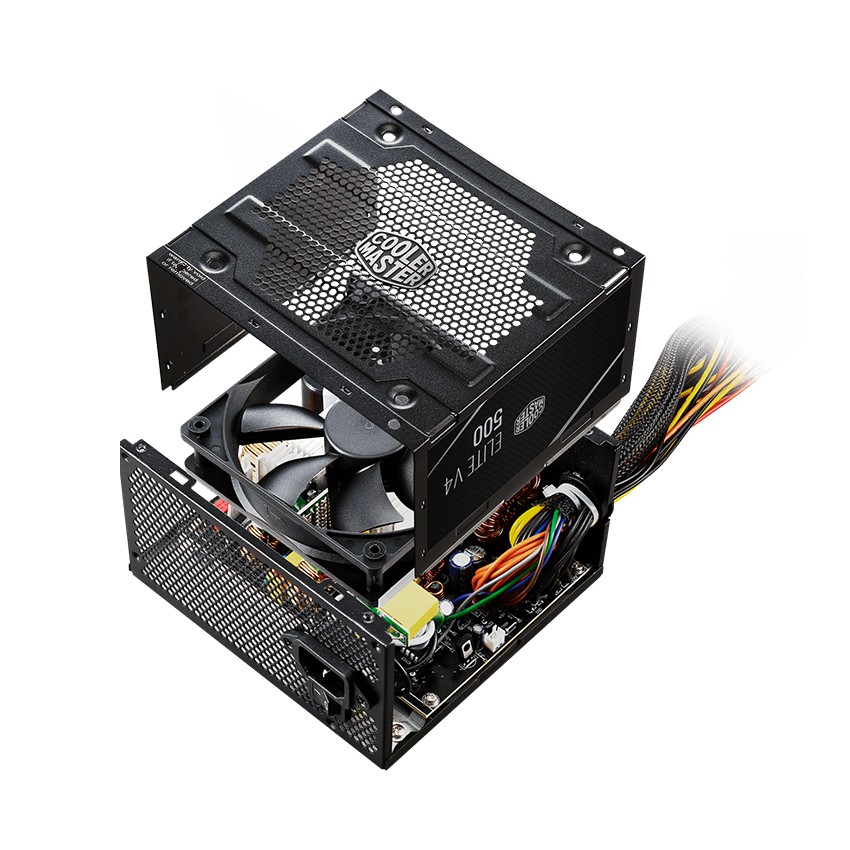 Nguồn máy tính Cooler master Elite 500w V4 (80 Plus /Màu Đen)