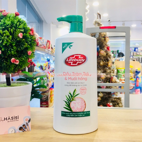 Sữa Tắm LIFEBUOY -  Dầu Tràm Trà &amp; Muối Hồng 850g
