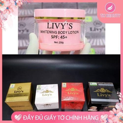 <THẬT 100%> Kem Body Whitening Livy's Thái Lan - Dưỡng da (5 màu)