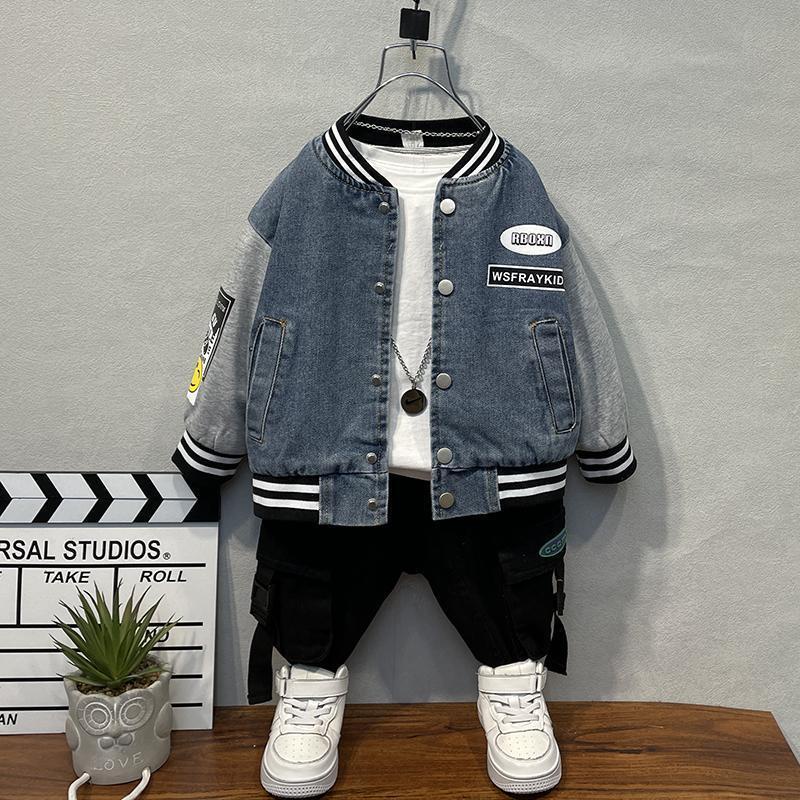 Áo Khoác Bóng Chày Phong Cách Nhật Bản Thời Trang Xuân Thu 2022 Cho Bé Trai