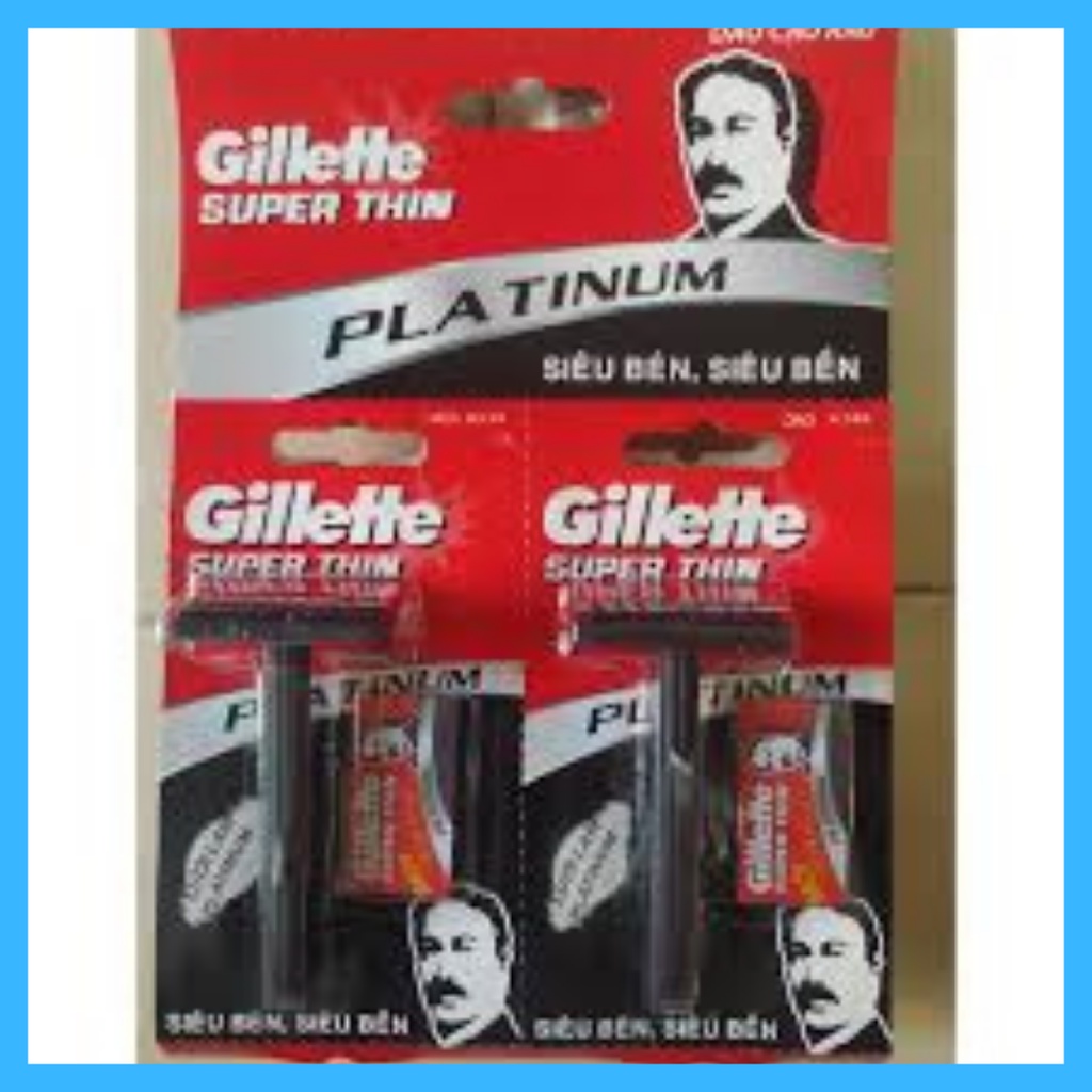 Bàn cạo/Dao cạo râu cán đen GILLETTE SUPER THIN ( Tặng kèm dao cạo)