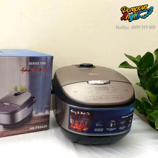 Nồi cơm điện tử (nấu cơm/gạo lứt/cháo/canh/hấp...) MIDEA MB-FS5020 1.8Lít bảo hành 12 tháng