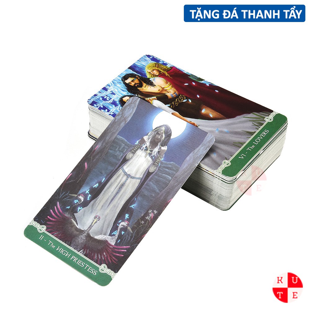 Bộ Bài Tarot Universal Celtic 78 Lá Bài Tặng File Tiếng Anh Và Đá Thanh Tẩy C51