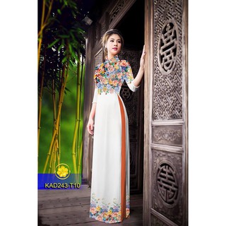 Vải Áo Dài Tằm Ý, Lụa Nhật  KAD243