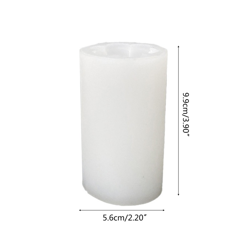 Khuôn Làm Nến Handmade Silicone Hình Trụ 3D