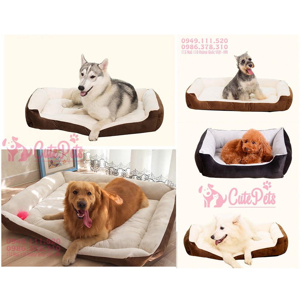 Đệm hình xương vải lông cho chó vừa và lớn - CutePets Phụ kiện chó mèo Pet shop Hà Nội