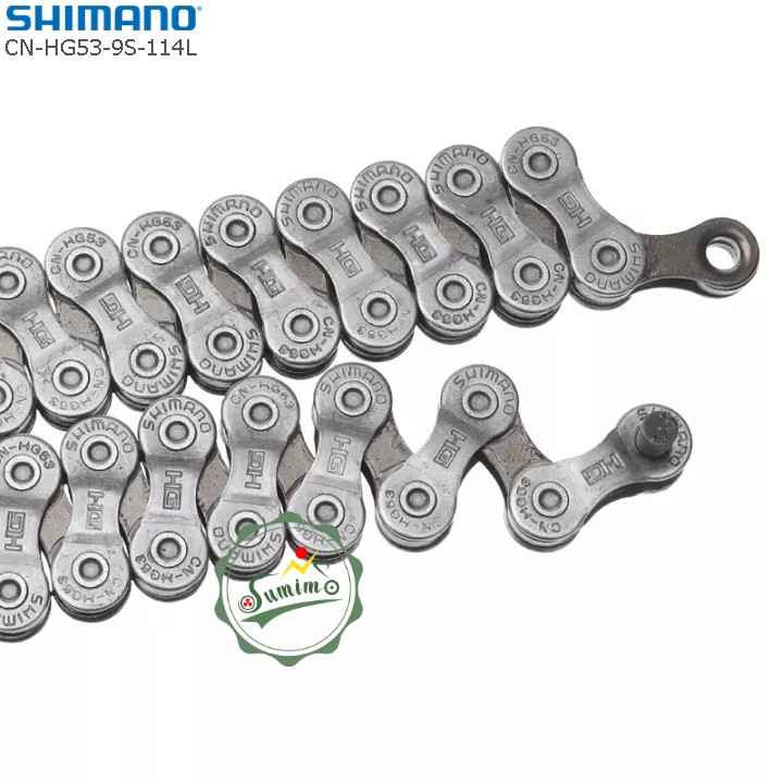 Sên xe đạp - Xích Shimano CN-HG53-114L 9 Speed - Không hộp chính hãng