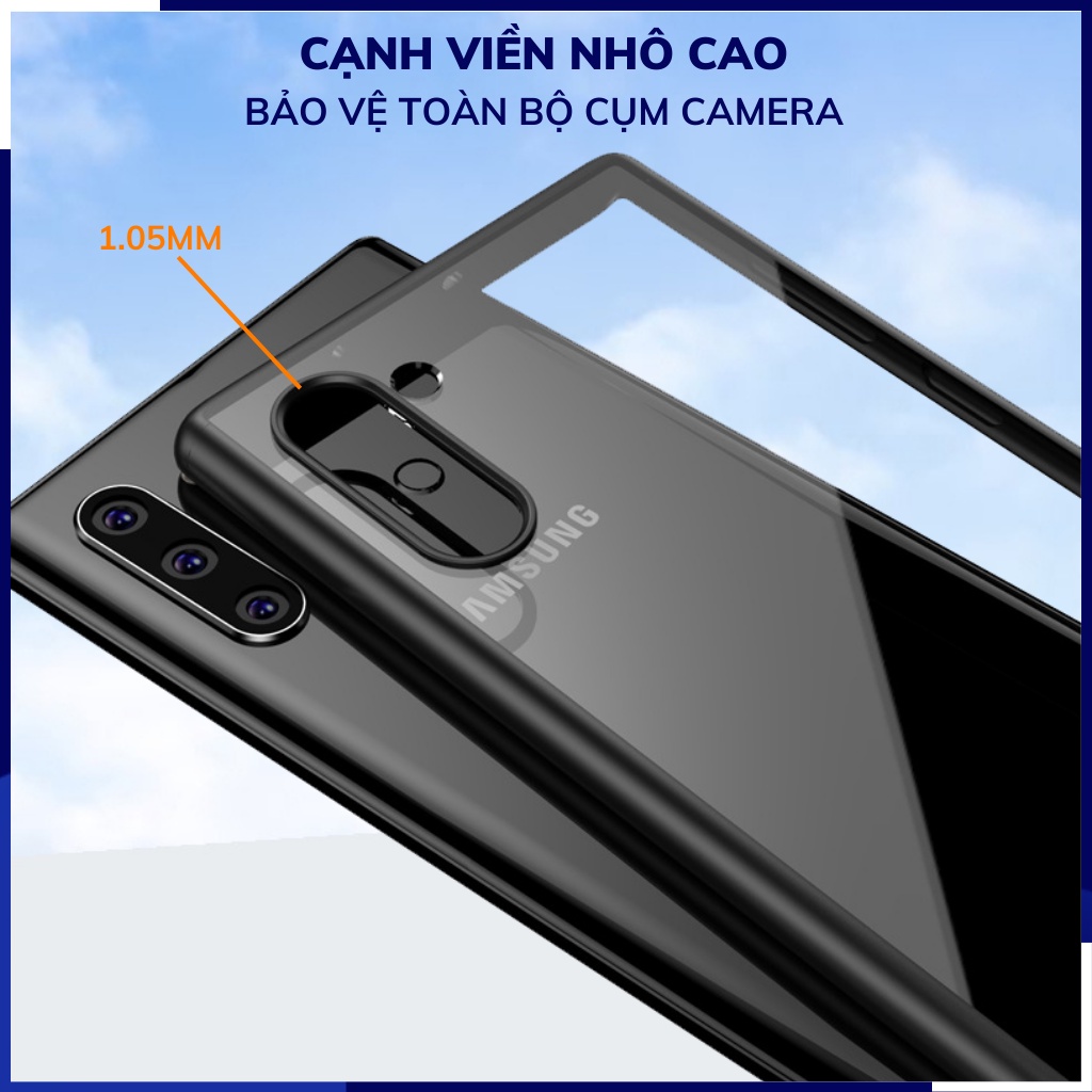 Ốp lưng note 10 plus trong suốt không ố vàng bảo vệ camera CLEAR COLOR VER 1 phụ kiện huỳnh tân store