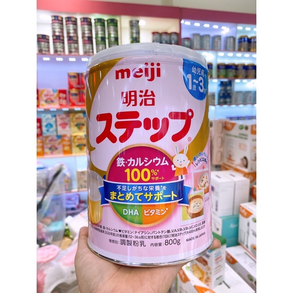 Sữa mejji cho bé 1-3 mẫu mới hộp 820g