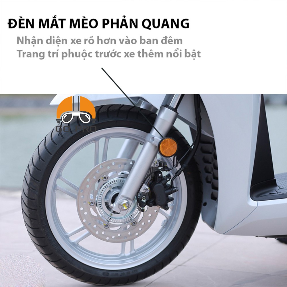 [CHÍNH HÃNG] Bộ 02 Mắt Mèo Phản Quang PHUỘT TRƯỚC TRÒN Gắng Xe Máy VT58