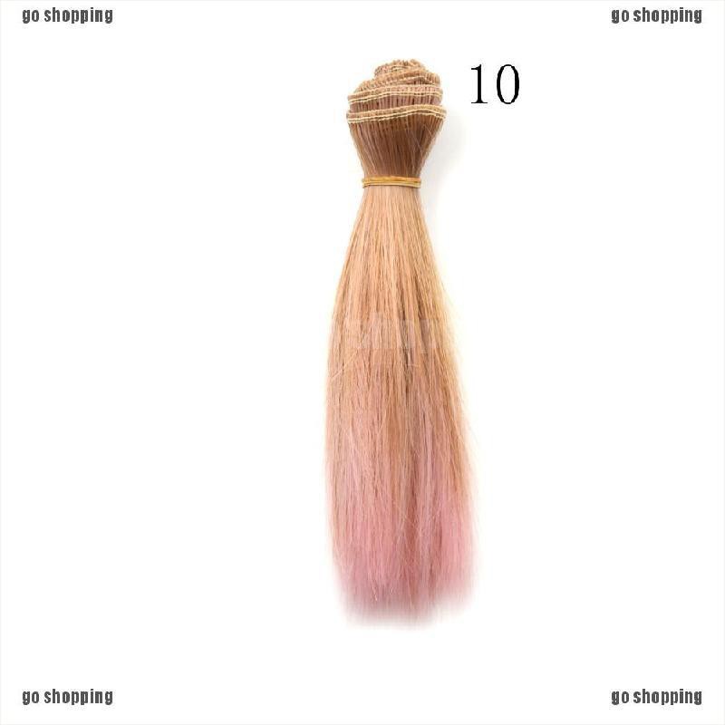 {go shopping}Doll BJD/SD 15cm*100cm Naturally straight hair DIY High-temperature Doll Wigs