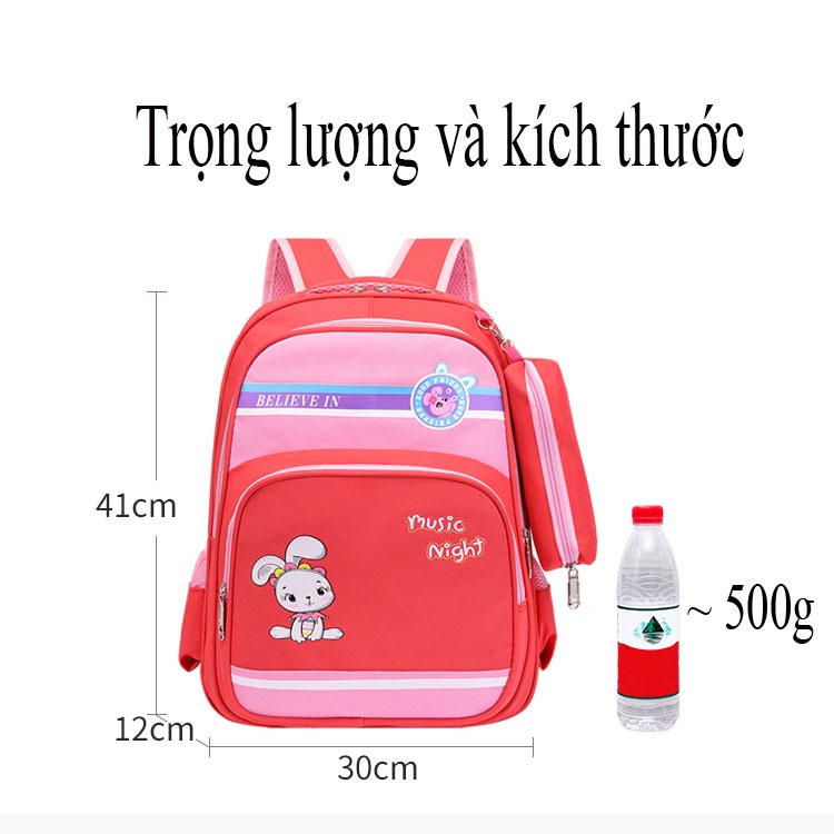 [Kèm túi đựng bút - Cao41cm] Balo cho bé gái bé trai tiểu học trung học cấp 1,cấp 2 cặp đi học học sinh nam nữ dễ thương