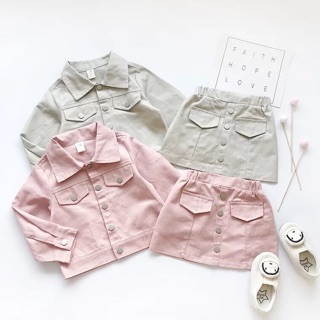 Set váy kaki quảng châu
