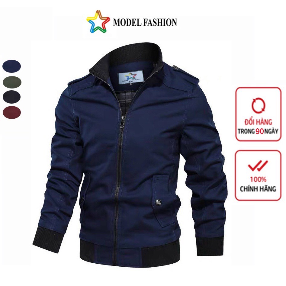 Áo khoác kaki nam Model fashion 2 lớp bo tay phối cầu vai AKK229