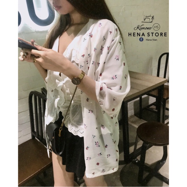 Áo Kimono Hoa