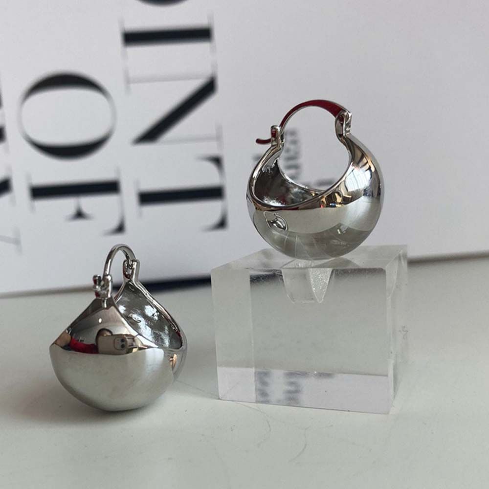 Đôi khuyên tai dạng chữ U kiểu dáng hạt tròn nhiều màu sắc tùy chọn thời trang dành cho nữ