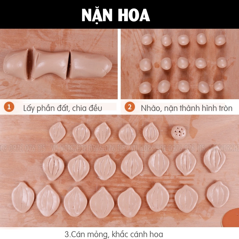 Đất Sét Nung Polymer Clay Mont Marte Nhiều Màu