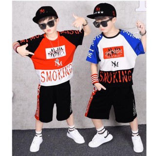 Bộ cộc phong cách hiphop bé trai lớn size 110-160  ཾ